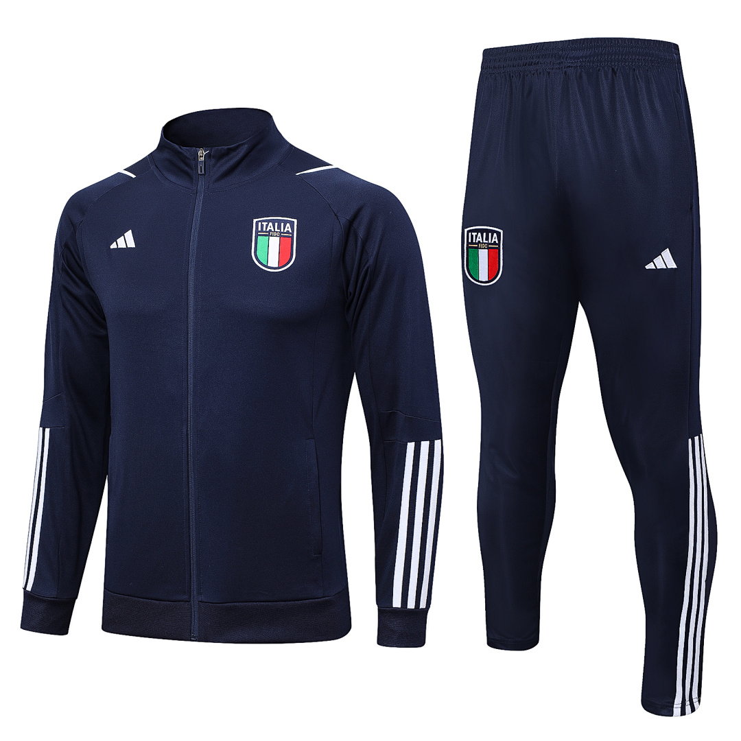 23/24 Italy Full-Zip Men's Training Kit Royal Blue