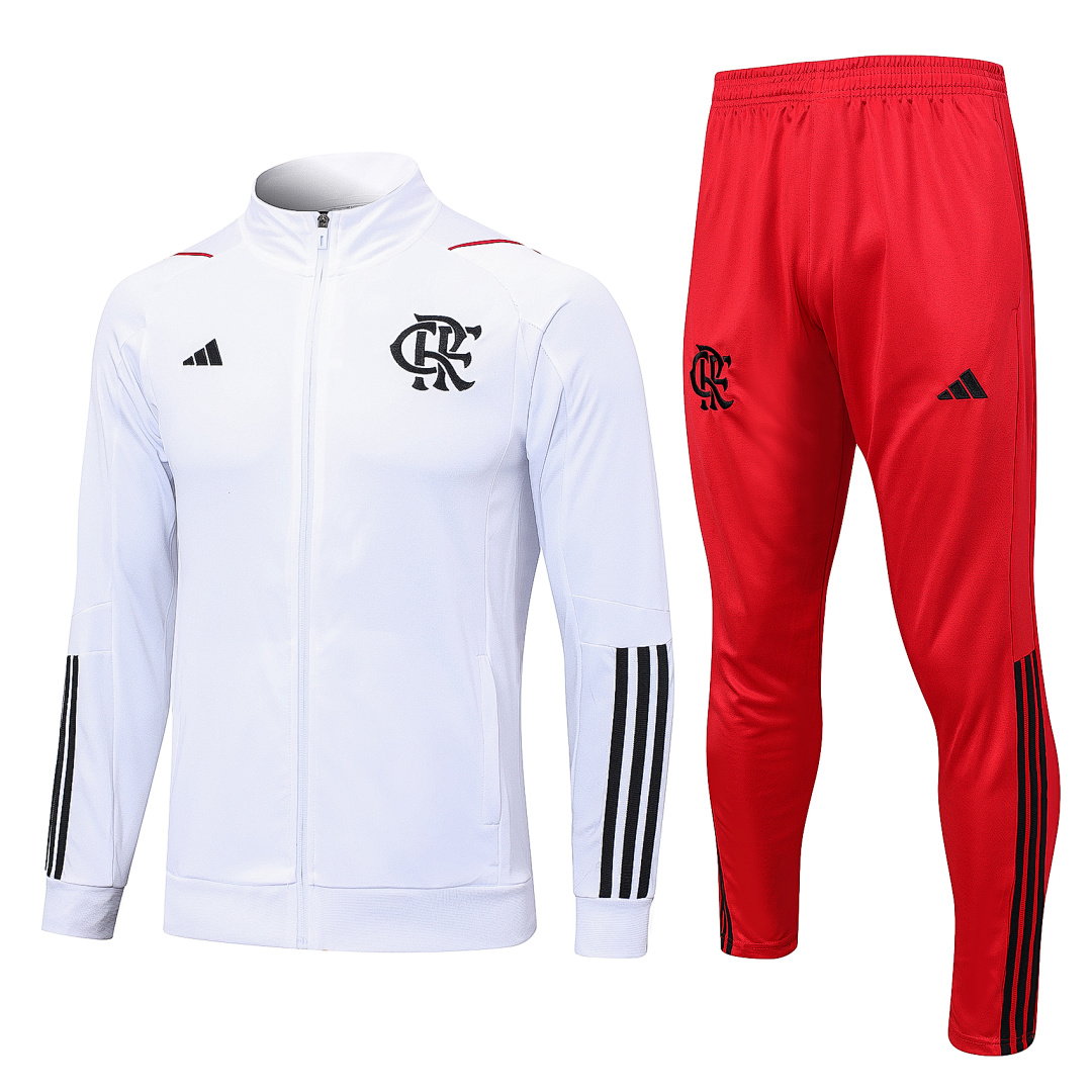 23/24 Flamengo Full-Zip Men's Training Kit White