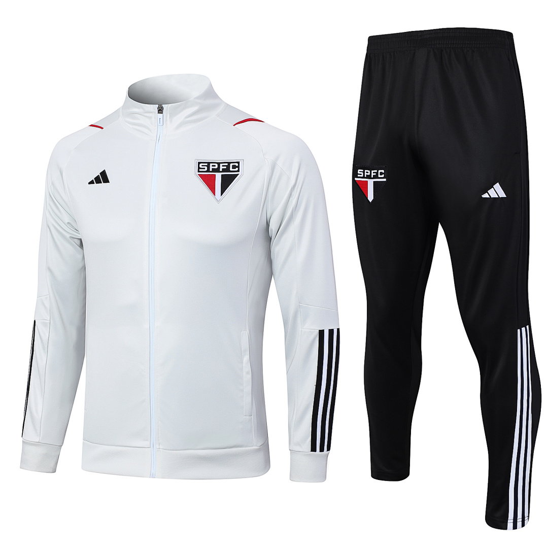 23/24 São Paulo Full-Zip Men's Training Kit White