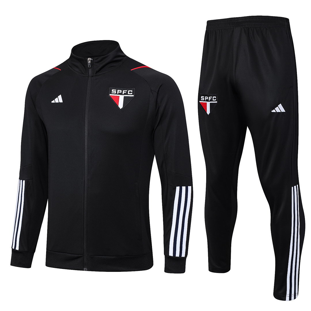 23/24 São Paulo Full-Zip Men's Training Kit Black