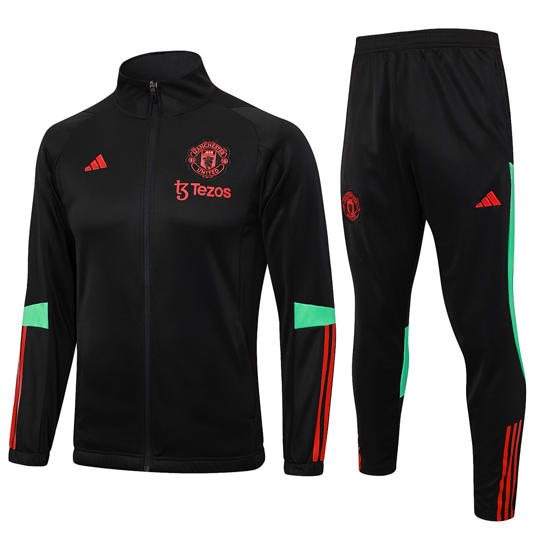 23/24 Manchester United Full-Zip Men's Training Kit Black