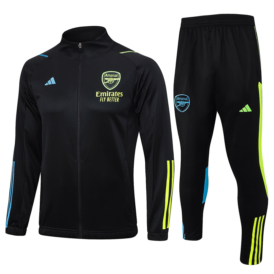 23/24 Arsenal Full-Zip Men's Training Kit Black