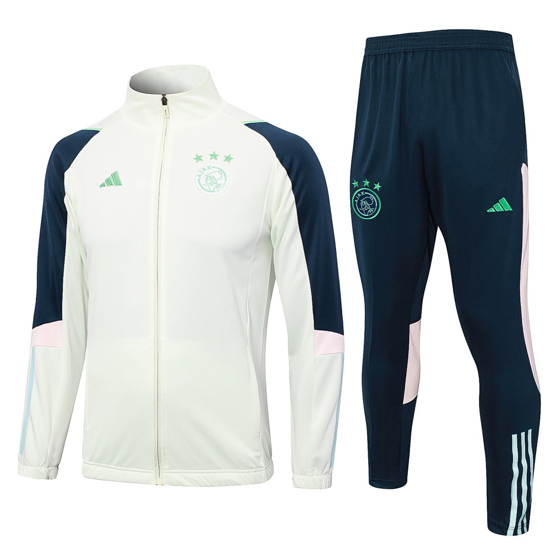 23/24 AFC Ajax Full-Zip Men's Training Kit Light Green