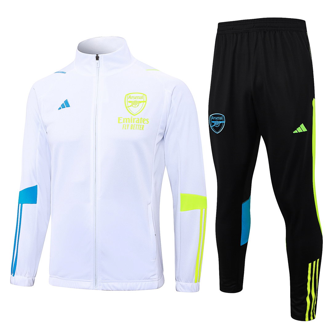 23/24 Arsenal Full-Zip Men's Training Kit White