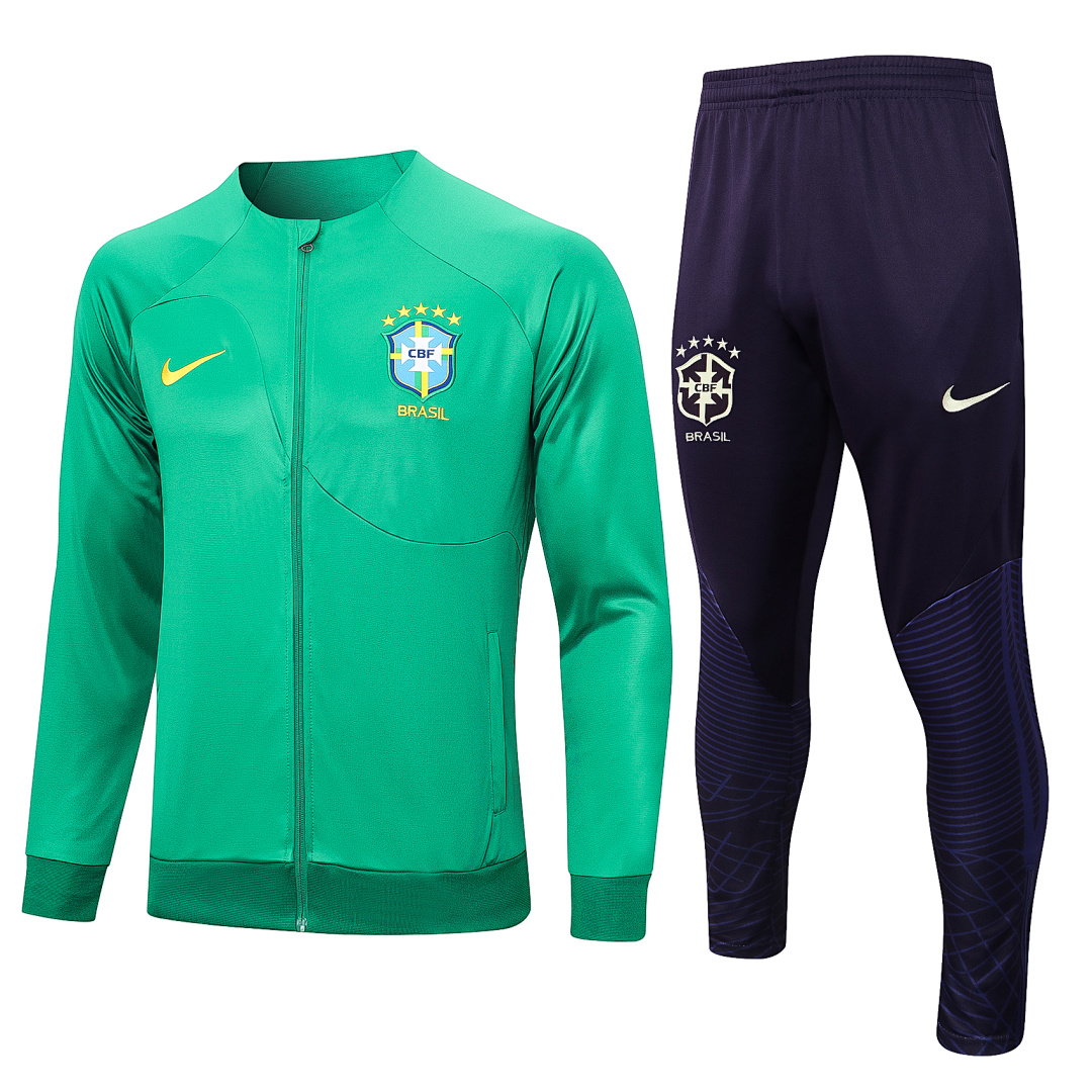 23/24 Brazil Full-Zip Men's Training Kit Green
