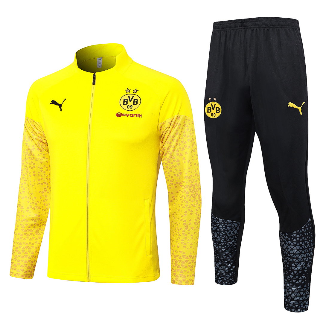 23/24 Borussia Dortmund Full-Zip Men's Training Kit Yellow