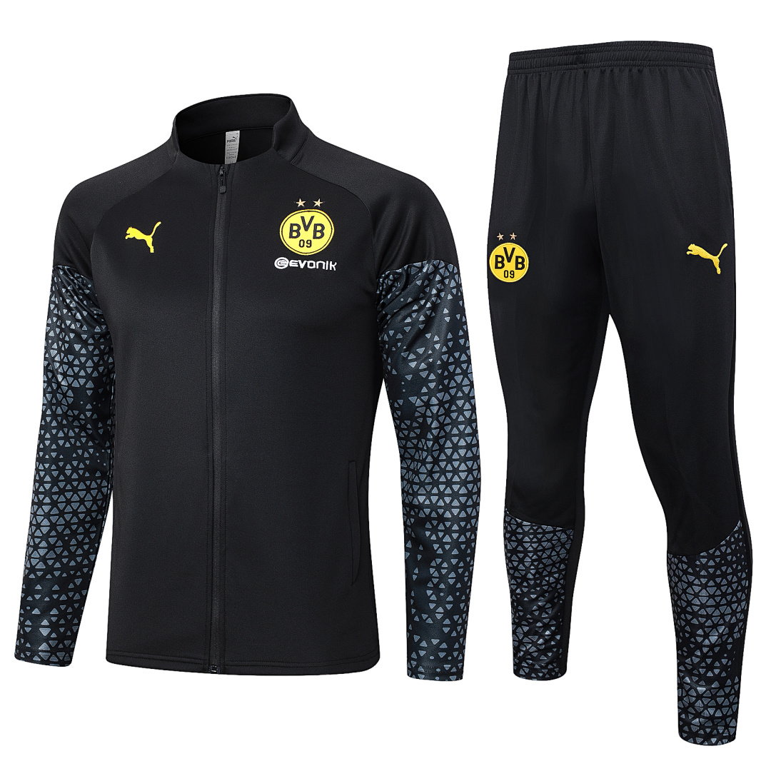 23/24 Borussia Dortmund Full-Zip Men's Training Kit Black
