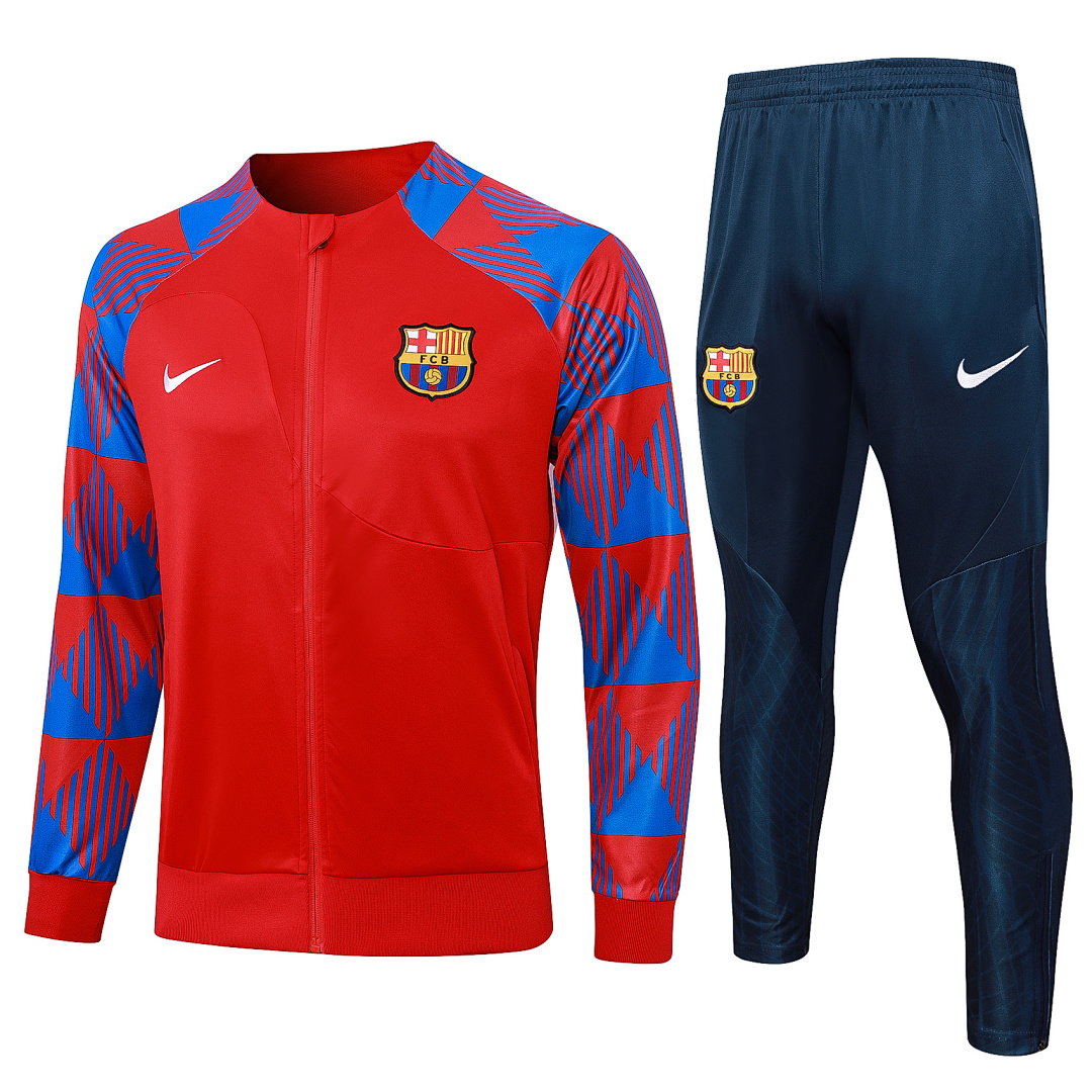 23/24 Barcelona Full-Zip Men's Training Kit Red