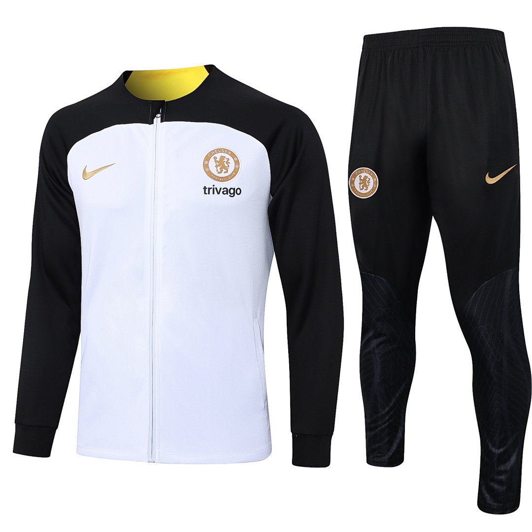 23/24 Chelsea Full-Zip Men's Training Kit White