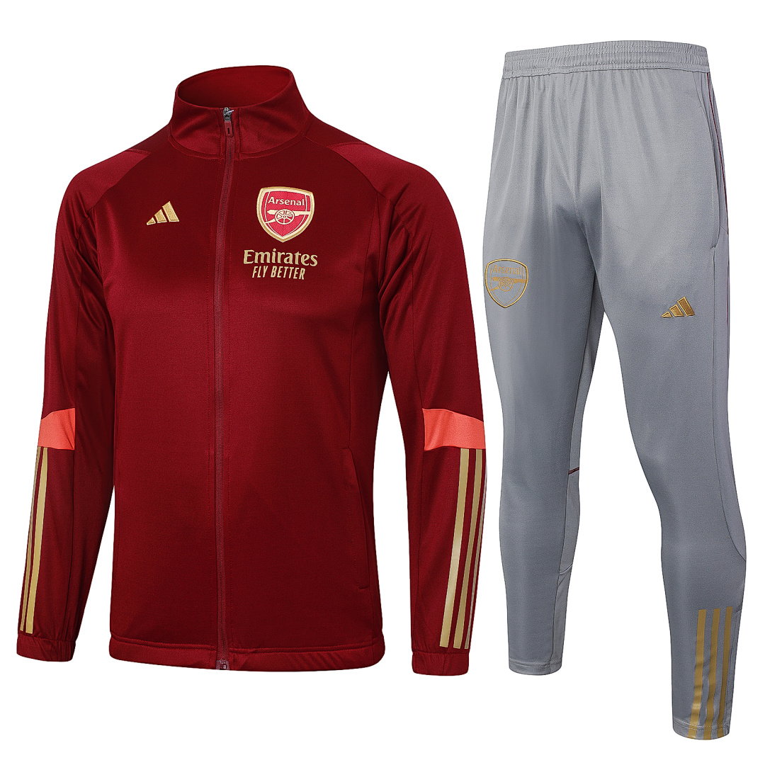 23/24 Arsenal Full-Zip Men's Training Kit Burgundy