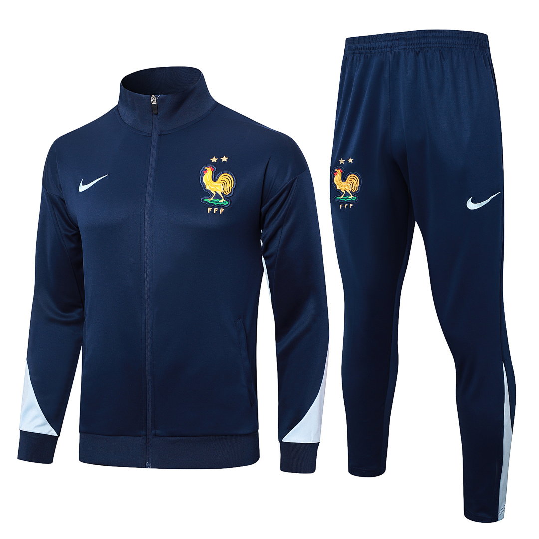 24/25 France Full-Zip Men's Training Kit Royal Blue