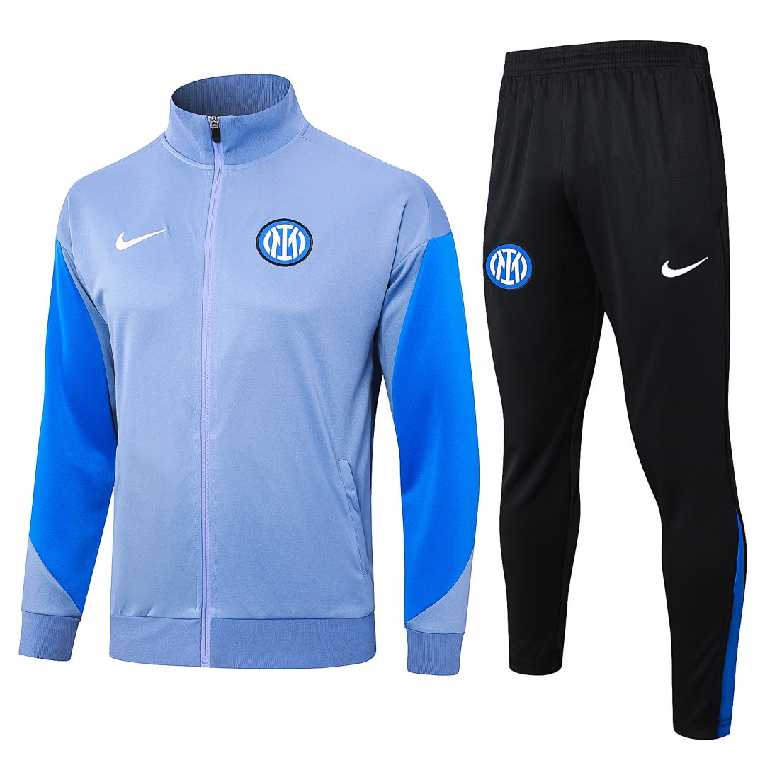 24/25 Inter Milan Full-Zip Men's Training Kit Gray