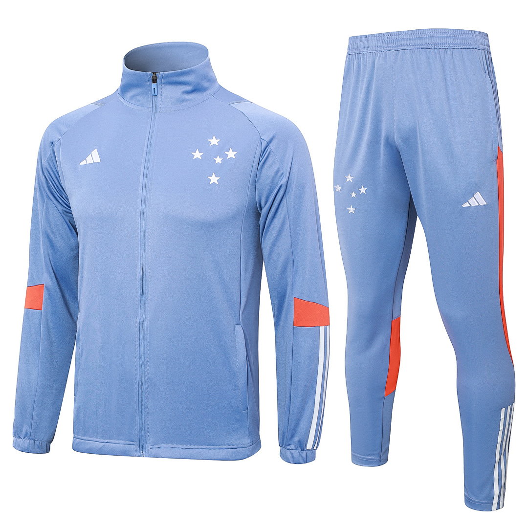 24/25 Cruzeiro Full-Zip Men's Training Kit Gray