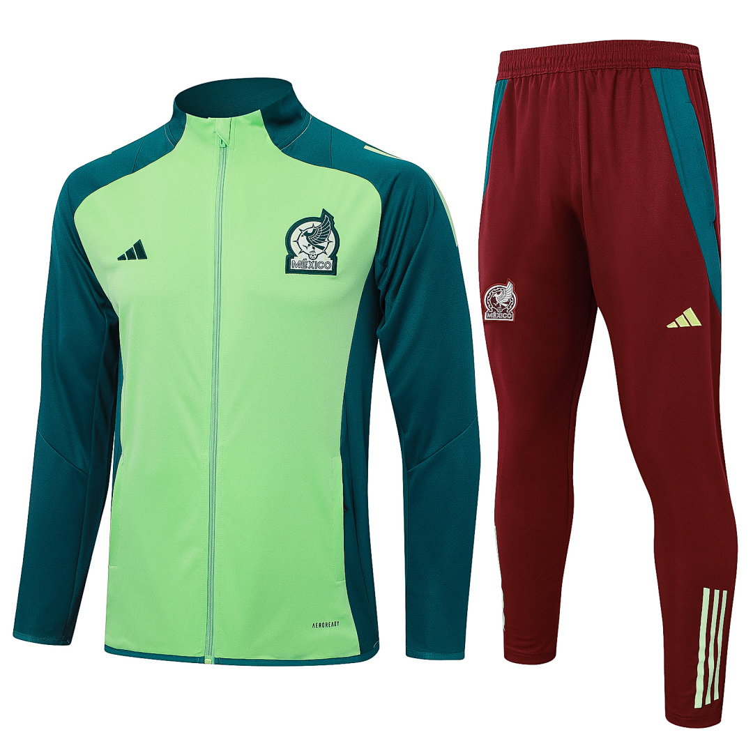24/25 Mexico Full-Zip Men's Training Kit Green