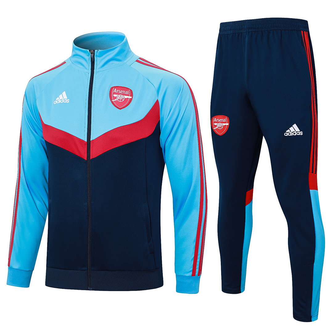 24/25 Arsenal Full-Zip Men's Training Kit Royal Blue Upper Blue
