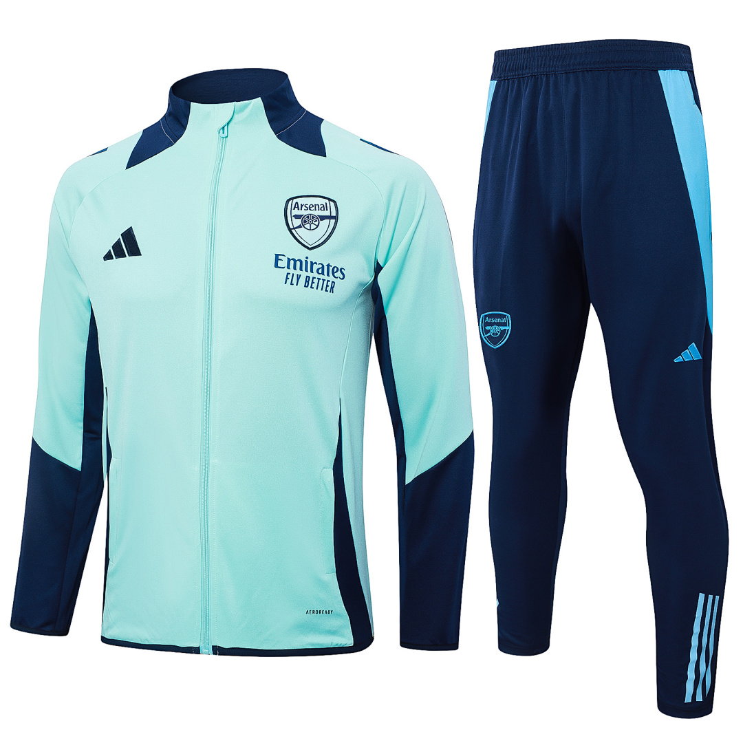 24/25 Arsenal Full-Zip Men's Training Kit Light Green