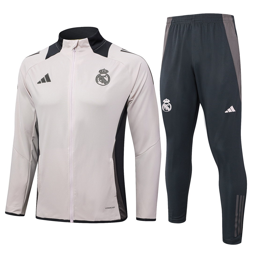 24/25 Real Madrid Full-Zip Men's Training Kit Light Pink