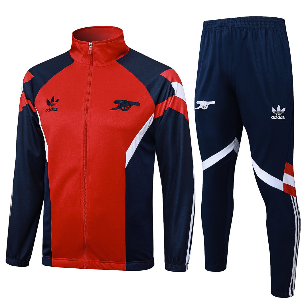 24/25 Arsenal Full-Zip Men's Training Kit Red Retro