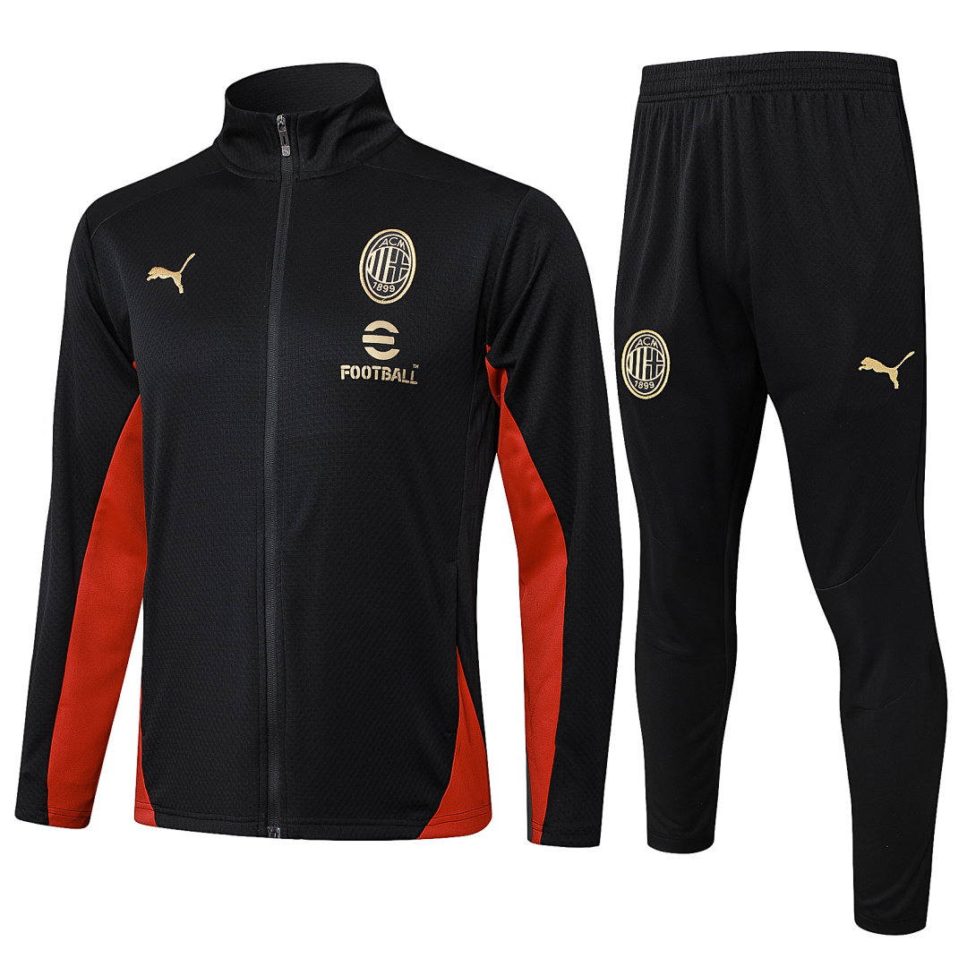24/25 AC Milan Full-Zip Men's Training Kit Black