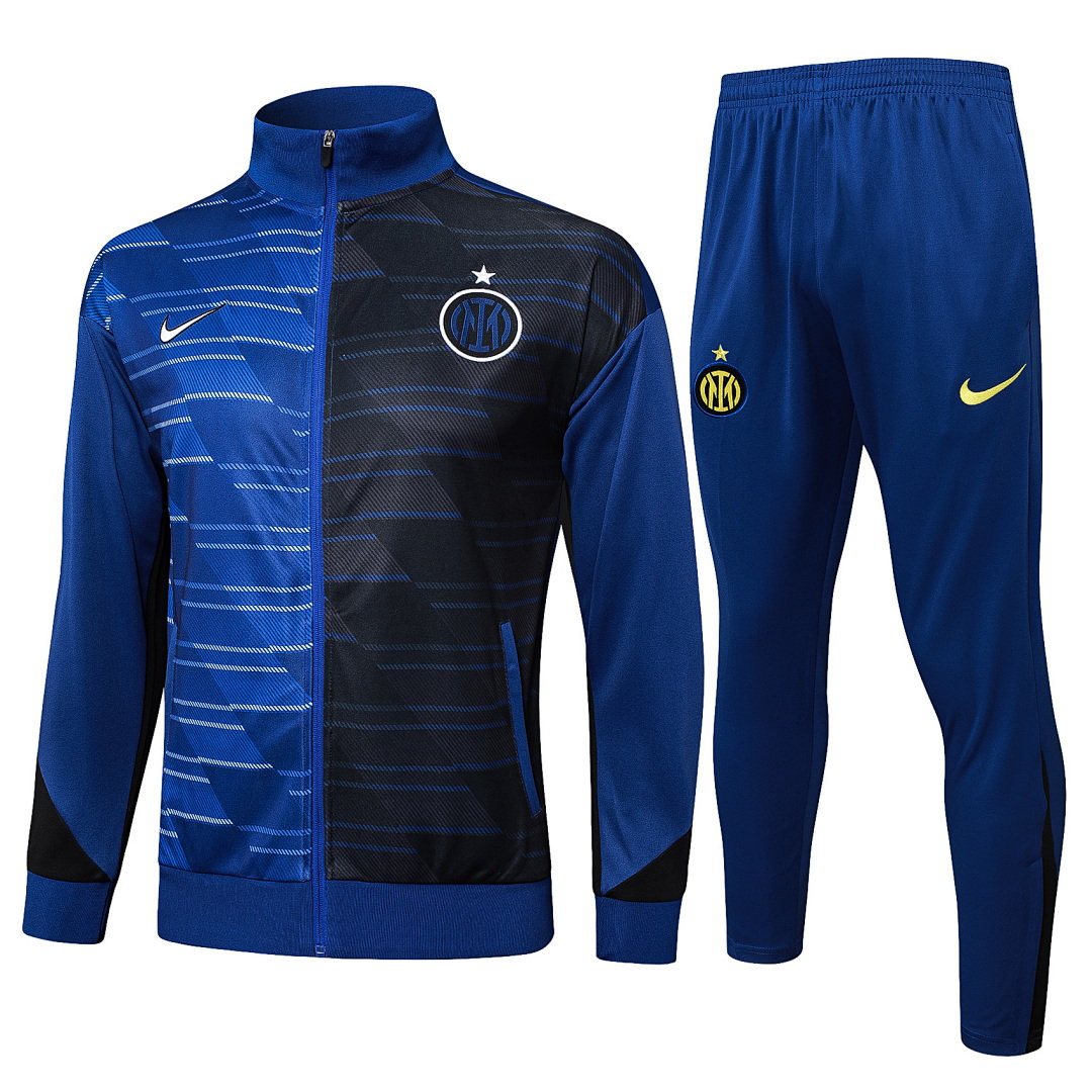24/25 Inter Milan Full-Zip Men's Training Kit Royal Blue Print
