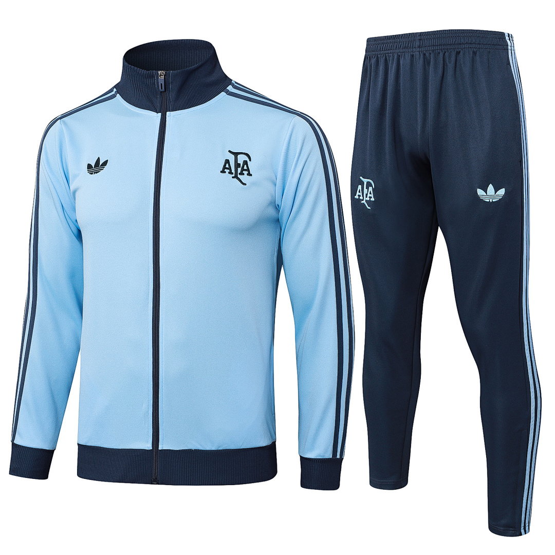 24/25 Argentina Full-Zip Men's Training Kit Light Blue Retro