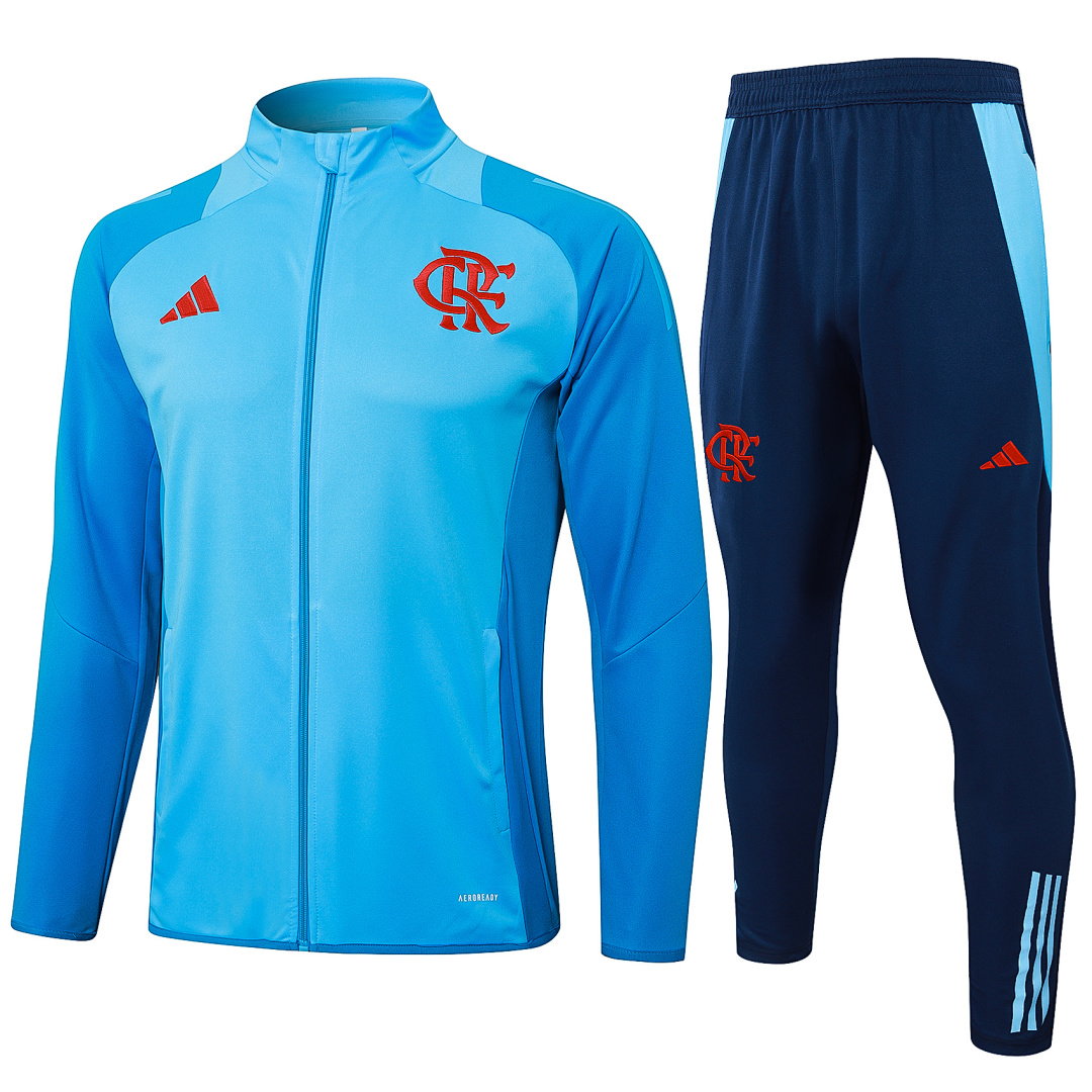 24/25 Flamengo Full-Zip Men's Training Kit Light Blue
