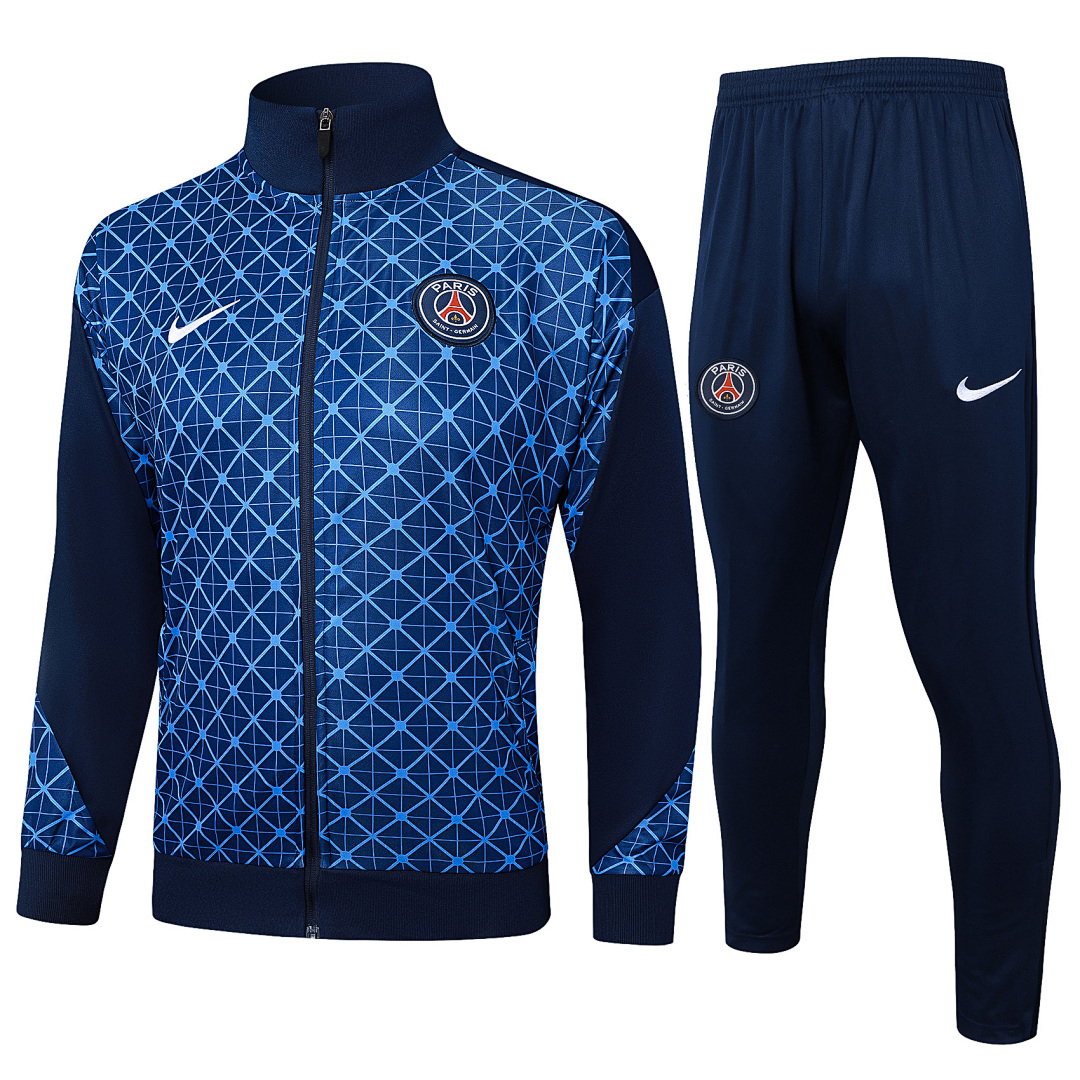 25/26 PSG Full-Zip Men's Training Kit Royal Blue Print