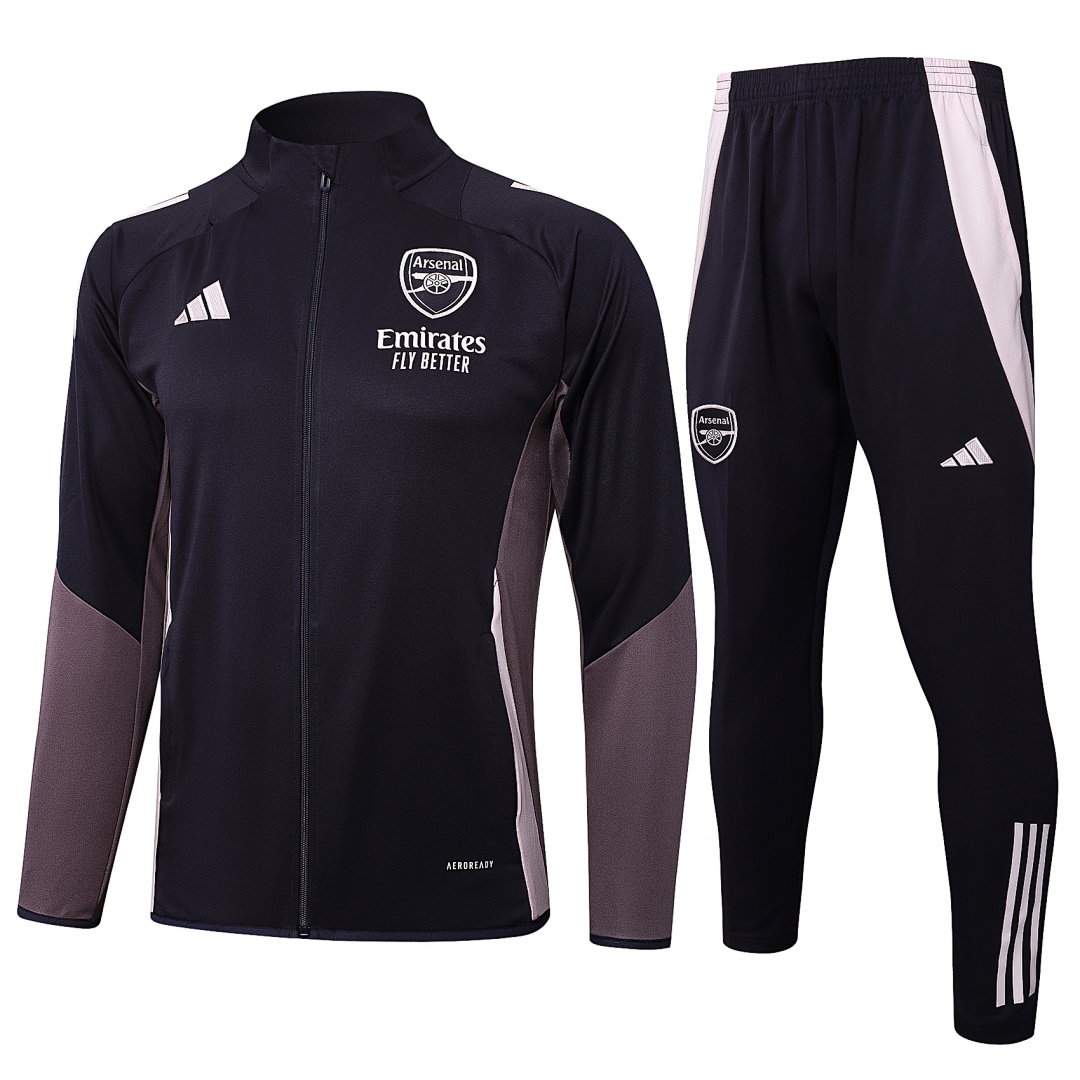 24/25 Arsenal Full-Zip Men's Training Kit Dark Gray