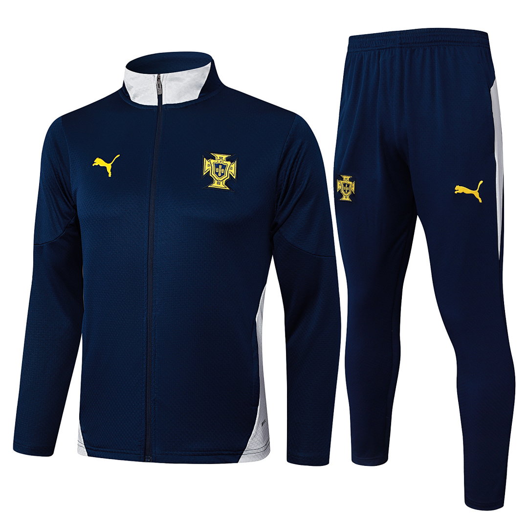 25/26 Portugal Full-Zip Men's Training Kit Royal Blue