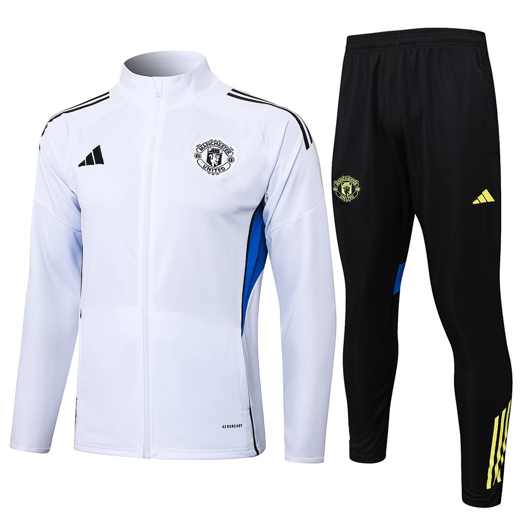25/26 Manchester United Full-Zip Men's Training Kit White