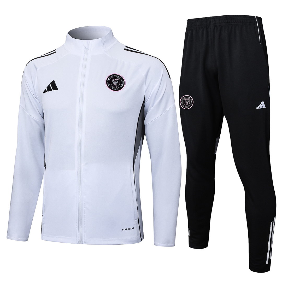 25/26 Inter Miami CF Full-Zip Men's Training Kit White