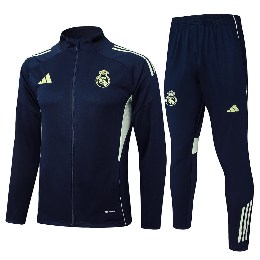 25/26 Real Madrid Full-Zip Men's Training Kit Teal