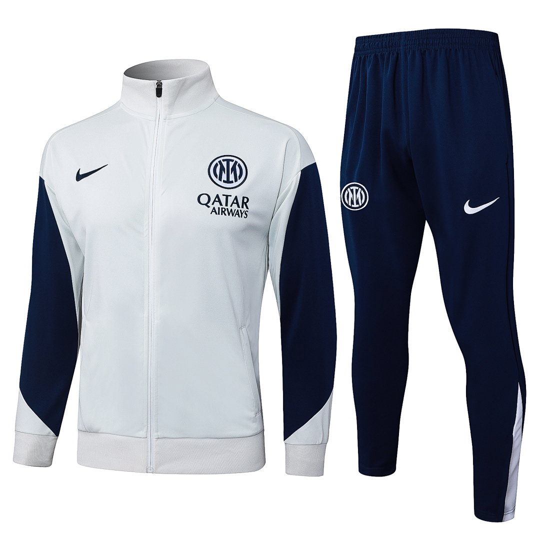 25/26 Inter Milan Full-Zip Men's Training Kit Off White