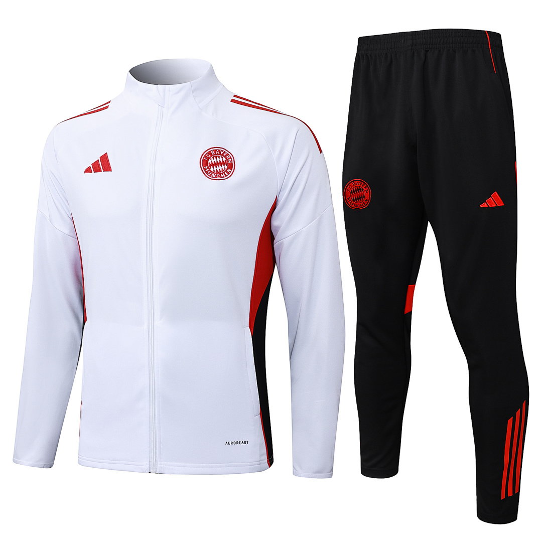 25/26 Bayern Munich Full-Zip Men's Training Kit White