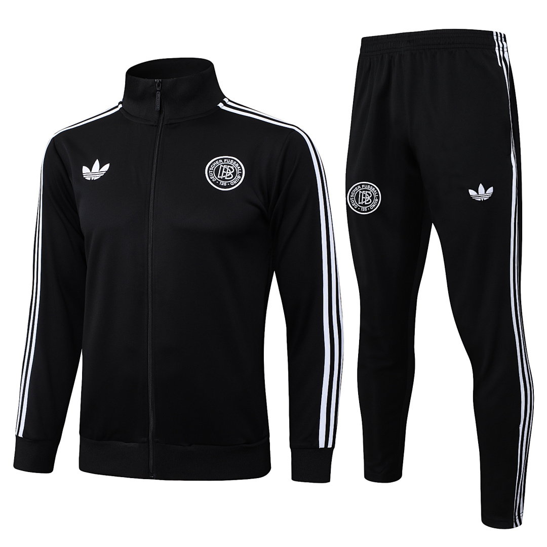 25/26 Germany Full-Zip Men's Training Kit Black 125th Anniversary Edition