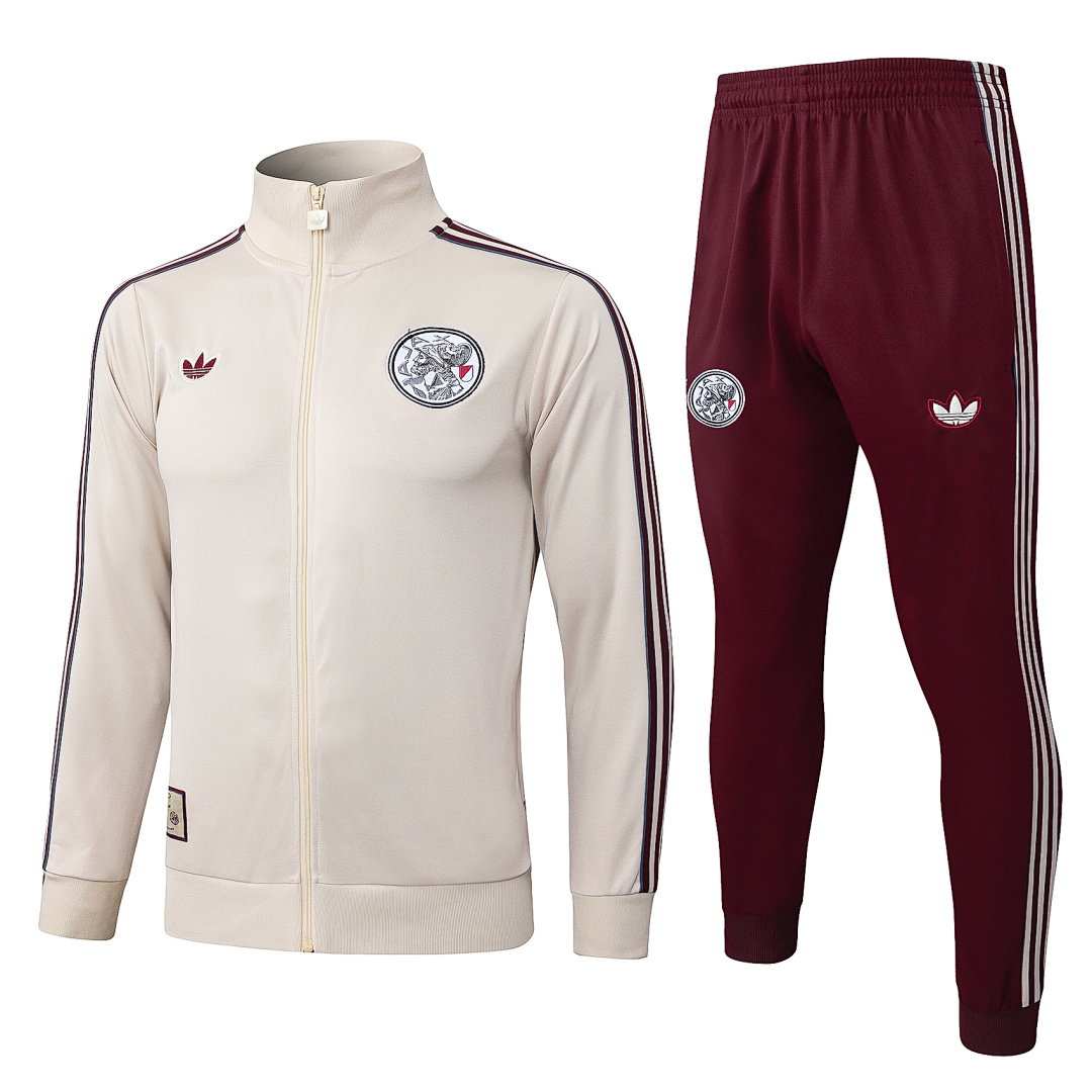 25/26 AFC Ajax Full-Zip Men's Training Kit Cream