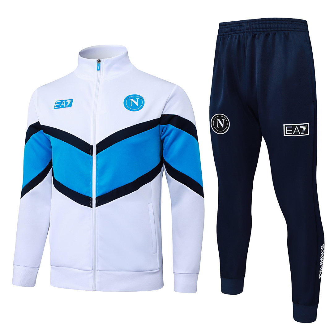 25/26 Napoli Full-Zip Men's Training Kit White