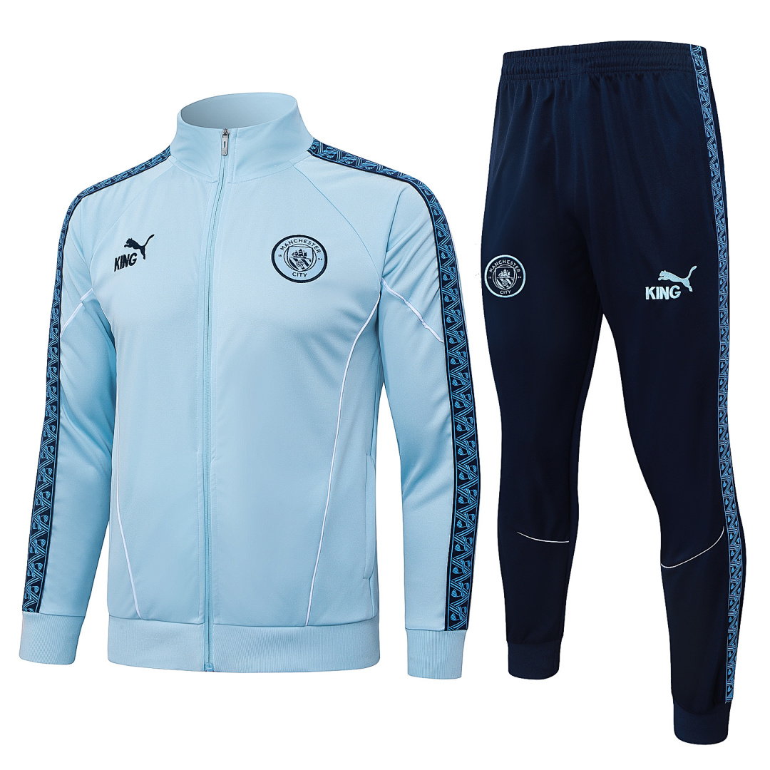 25/26 Manchester City Full-Zip Men's Training Kit Light Blue