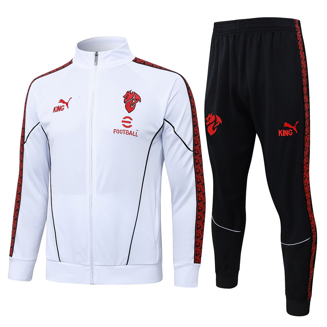 25/26 AC Milan Full-Zip Men's Training Kit White