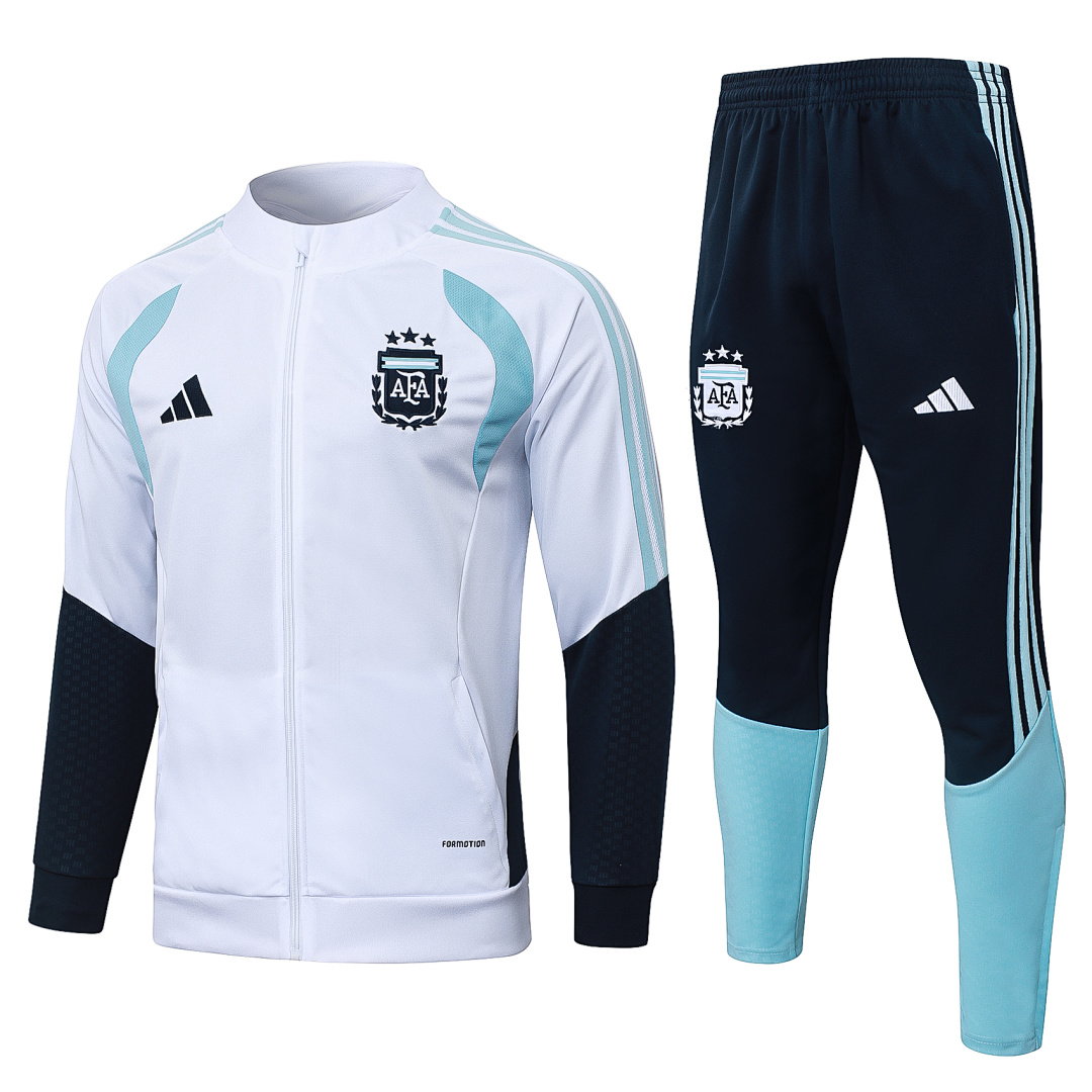 26/27 Argentina Full-Zip Men's Training Kit White