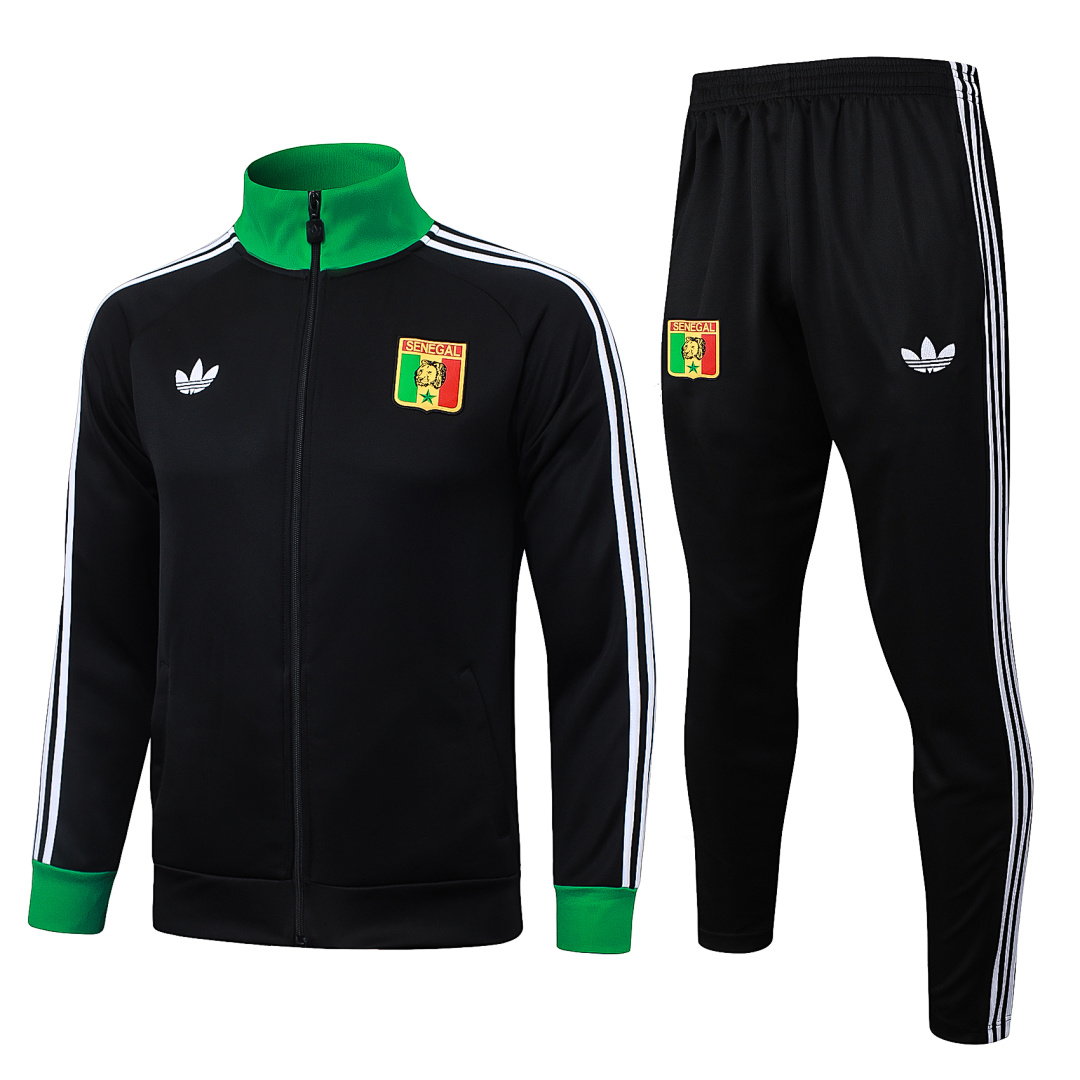 26/27 Senegal Full-Zip Men's Training Kit Black