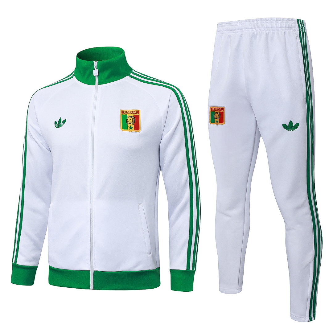 26/27 Senegal Full-Zip Men's Training Kit White