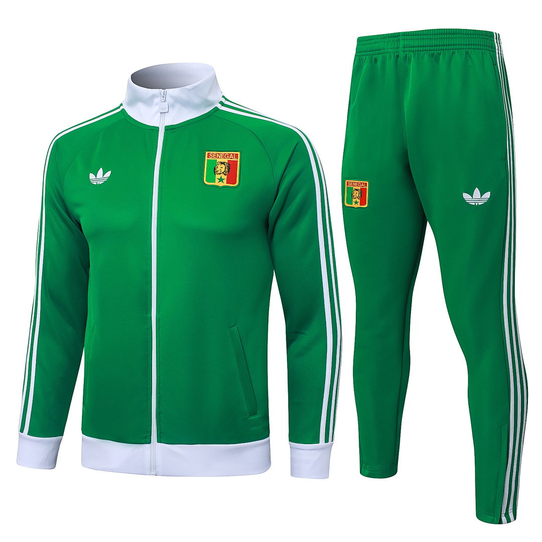 26/27 Senegal Full-Zip Men's Training Kit Lime Green