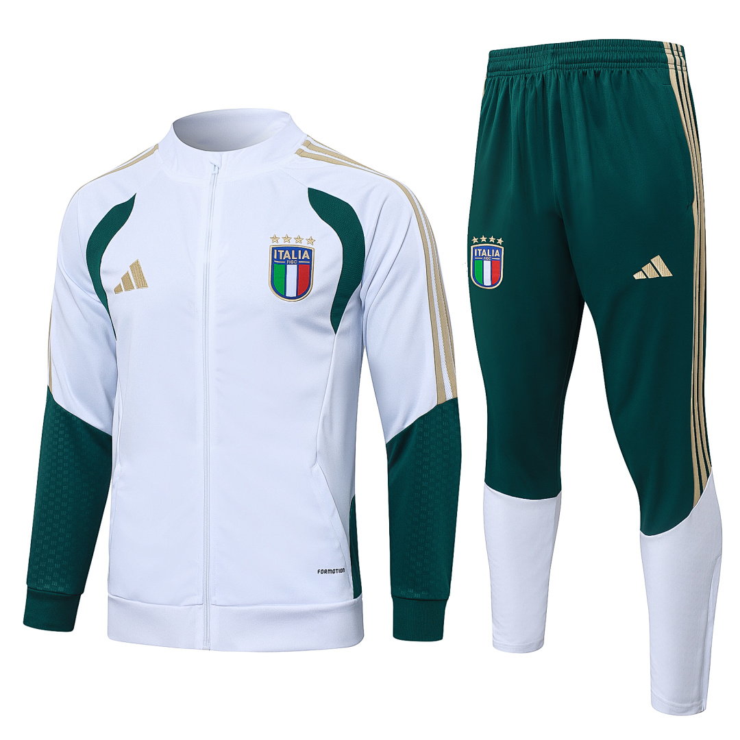 26/27 Italy Full-Zip Men's Training Kit White