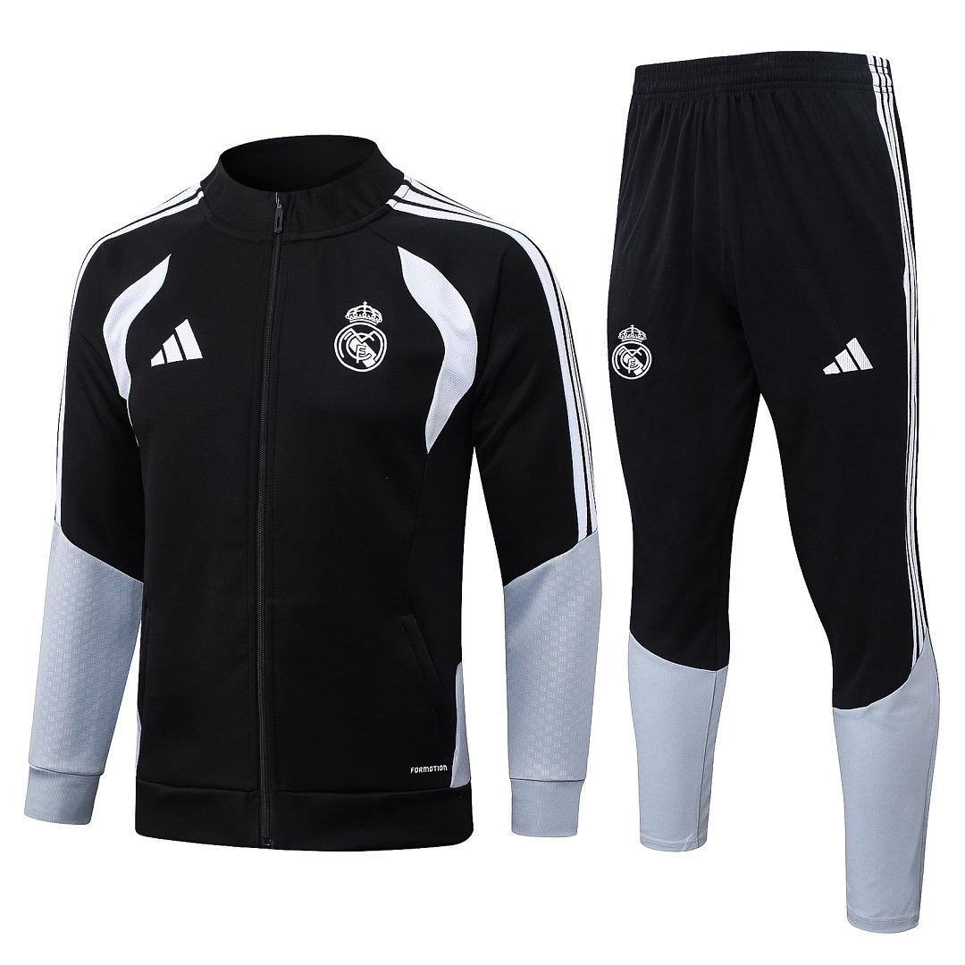 26/27 Real Madrid Full-Zip Men's Training Kit Black