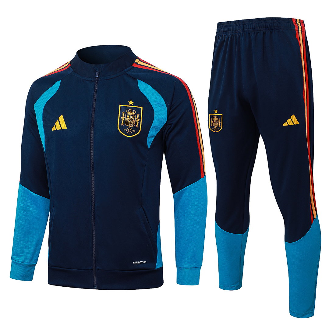 26/27 Spain Full-Zip Men's Training Kit Royal Blue