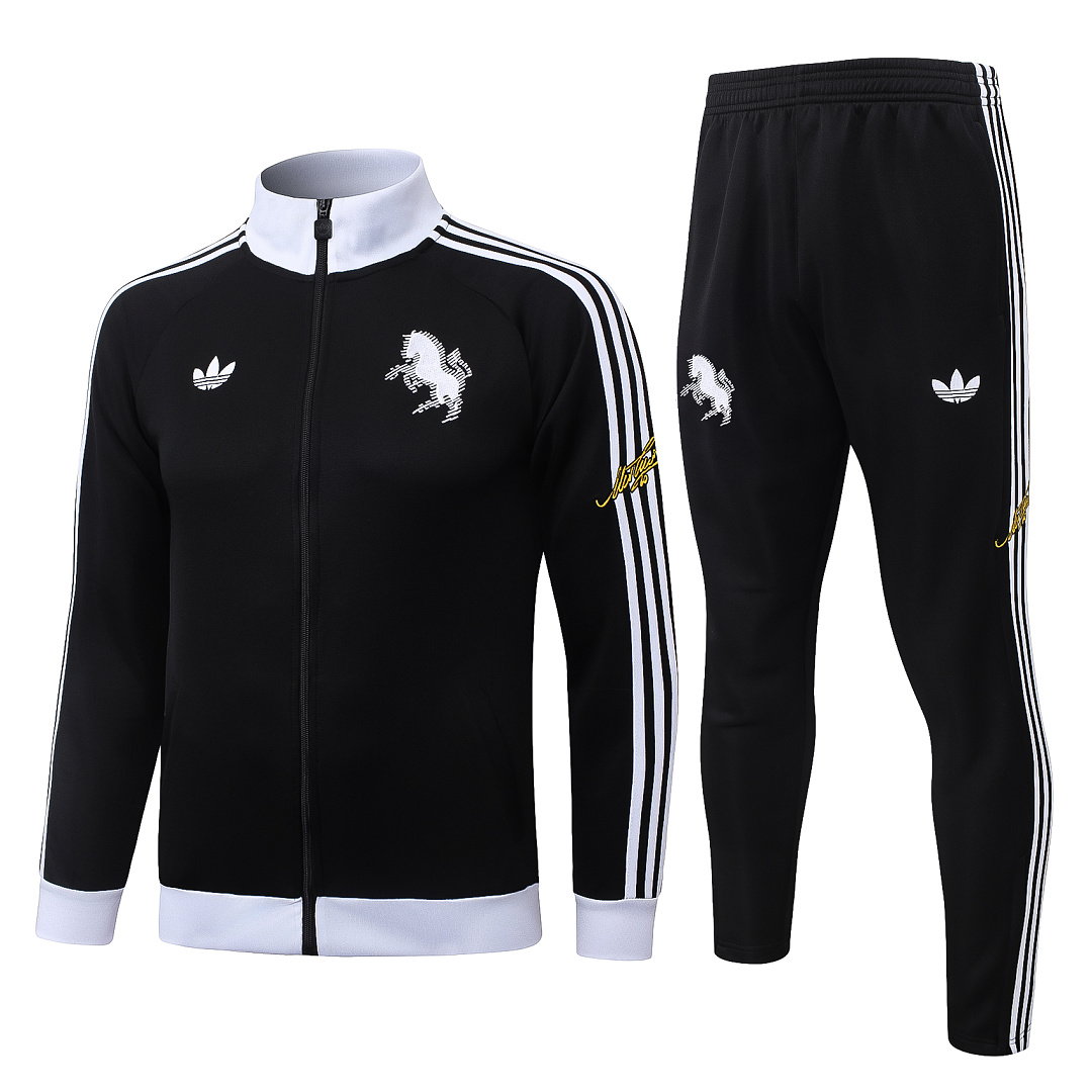 26/27 Juv Full-Zip Men's Training Kit Black Collar Light Gray