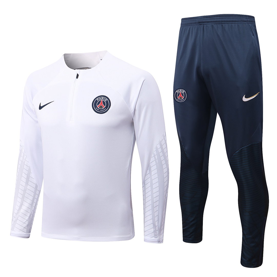 22/23 PSG Half-Zip Men's Training Kit White