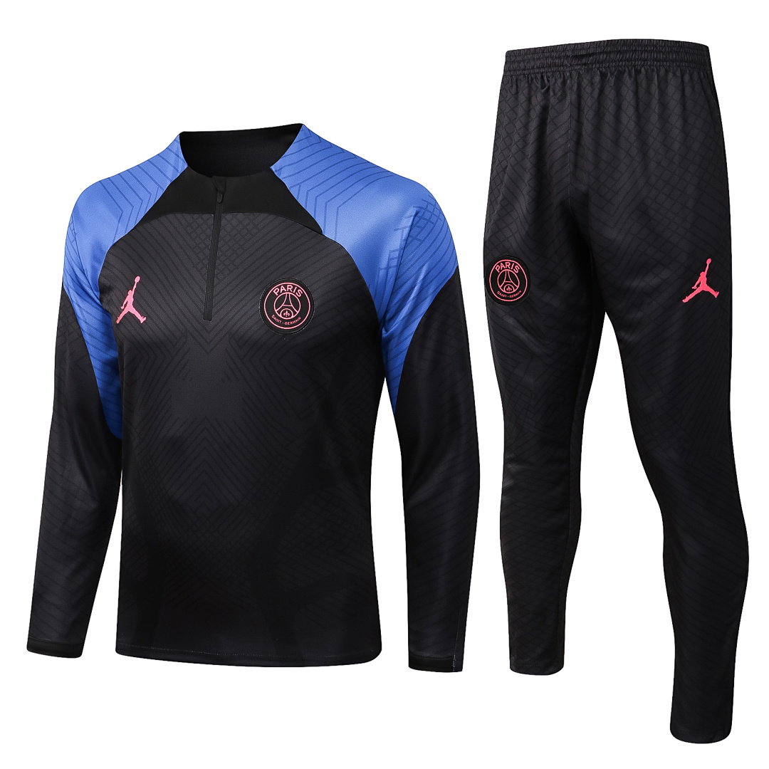 22/23 Jordan PSG Half-Zip Men's Training Kit Black