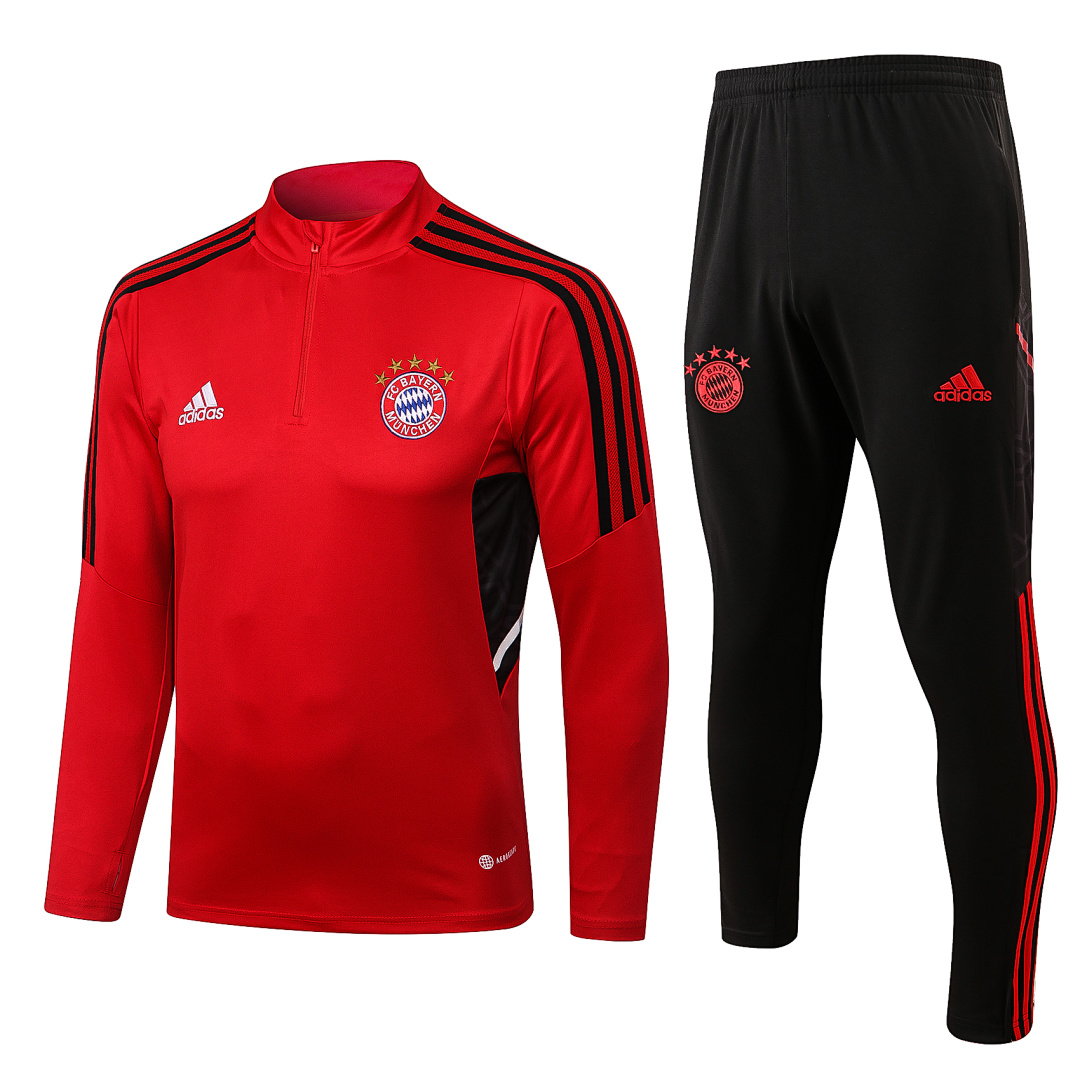 22/23 Bayern Munich Half-Zip Men's Training Kit Red